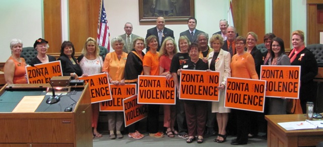 12-3-13 Zonta Says NO Campaign